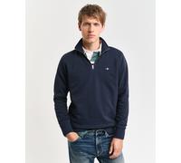 GANT Herren Sweatshirt Mit 1/4-Reißverschluss Und Regulärem Schild, Fresh Blue