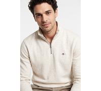Gant "REG SHIELD HALF ZIP SWEAT", mit Logostickerei auf der Brust (60761021-XXL) glacier melange