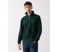 GANT Reguläres Shield-Sweatshirt Mit Halbem Reißverschluss, Grün 2XL