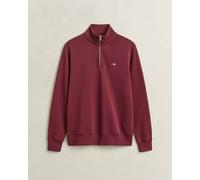 GANT Reguläres Shield-Sweatshirt Mit Halbem Reißverschluss, Rot M