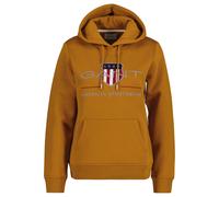 GANT Damen Sweatshirt - REGULAR ARCHIVE SHIELD HOODIE, Kapuzen-Pullover, Logo Braun L