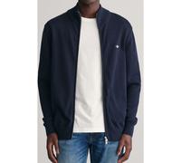 GANT Regular Fit Cardigan Evening Blue, Einfarbig