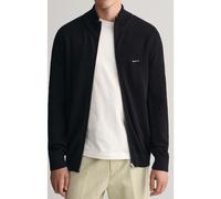 GANT Regular Fit Cardigan schwarz, Einfarbig