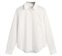GANT Hemdbluse Regular Fit Poplin Langarm – Damen Weiß Größe 34