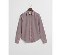Gant Damen Bluse Regular Fit Langarm, aubergine, Gr. 36