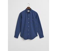 GANT - Regular Fit Classic Popeline Hemd mit Karomuster college blue - Gr. - XL