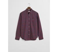 Gant Herren Hemd aus Baumwolle REG CLASSIC POPLIN CHECK Regular Fit, rot, Gr. L