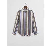 GANT - Regular Fit Classic Popeline Hemd mit mehrfarbigen Streifen multicolor - Gr. - XL
