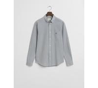 GANT - Regular Fit Classic Popeline Hemd mit Mikro-Karomuster forest green - Gr. - XXL