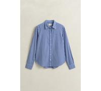 GANT - Regular Fit Classic Popeline Hemd mit Streifen royal blue - Gr. - 40
