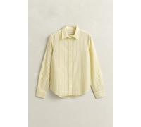 GANT - Regular Fit Classic Popeline Hemd mit Streifen vanilla yellow - Gr. - 36