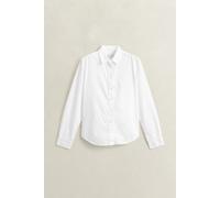 Langarmbluse GANT "REG POPLIN SHIRT", Damen, Gr. 42, weiß, Web, Obermaterial: 100% Baumwolle, regular fit, Blusen (77261450-42) weiß