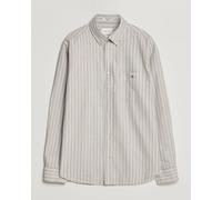 Gant Regular Fit Classic Striped Oxford Shirt Light Taupe Beige L