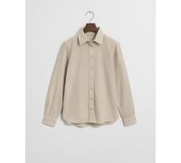Gant Damen Bluse REG CORD SHIRT Regular Fit aus Baumwolle, grau, Gr. 38