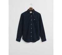 GANT - Regular Fit Cordhemd aus Baumwolle evening blue - Gr. - M