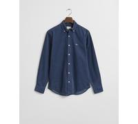 GANT Herren Regular Fit Cordhemd aus Baumwolle (L) NAVAL Blau