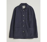 GANT Regular Fit Cotton/Linen Overshirt Evening Blue Blau M