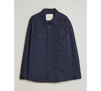 GANT Regular Fit Cotton Twill Overshirt Evening Blue Blau L