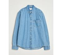 Regular Fit Jeanshemd mit Button-Down-Kragen S men Hellblau