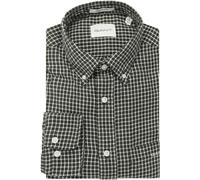 GANT Regular Fit Flanellhemd dunkelgrau, Kariert
