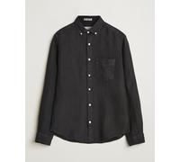GANT Regular Fit Garment Dyed Linen Shirt Black Schwarz M