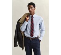 Businesshemd GANT "REG OXFORD SHIRT", Herren, Gr. 5XL, N-Gr, blau (light blau), Web, Obermaterial: 100% Baumwolle, unifarben, regular fit hüftlang, hoch geschlossener Ausschnitt, Manschette, Hemden, O