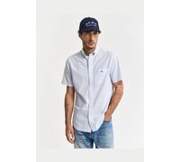 Gant Poplin Gingham Kurzarmhemd M Light Blue