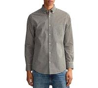 GANT Regular Fit Hemd Langarm geknöpft Karo blau