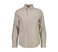 GANT Regular Fit Hemd Light Taupe, Einfarbig