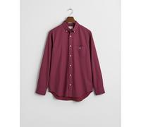 Gant - Regular Fit Hemd mit Micro-Print wine red - Gr. - XL