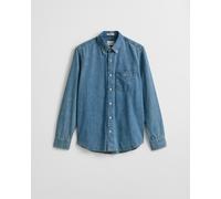Gant Jeanshemd Herren Regular Fit Baumwolle blau, L