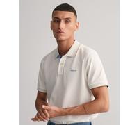 Gant Reg Contrast Rugger Kurzarm-poloshirt M Eggshell