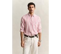 GANT Regular Fit Leinenhemd pink, Gestreift