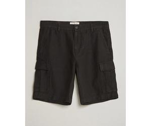 GANT Regular Fit Linen Cargo Shorts Ebony Black Schwarz W31