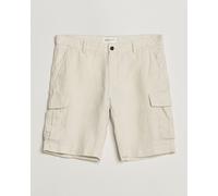 GANT Regular Fit Linen Cargo Shorts Sand Beige W36