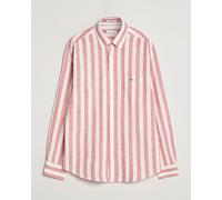 GANT Regular Fit Linen/Cotton Striped Shirt Rose Pink Rosa S