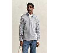 GANT Regular Fit Longsleeve Poloshirt grau, Einfarbig