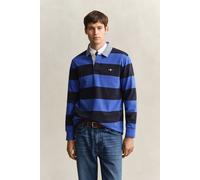 GANT Regular Fit Longsleeve Poloshirt Royal Blue, Gestreift