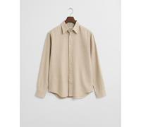 GANT - Regular Fit Melange Flanellhemd light beige melange - Gr. - M