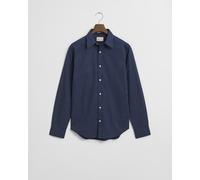GANT - Regular Fit Micro Print Hemd classic blue - Gr. - L