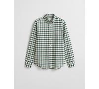 GANT - Regular Fit Oxford-Hemd mit Karomuster woody green - Gr. - XXL