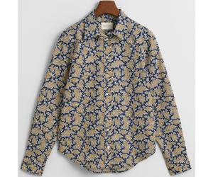 GANT Regular Fit Paisley Bluse für Damen - 38 - Persian Blue (423)