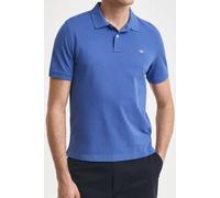 GANT Regular Fit Poloshirt Kurzarm blau