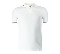 Gant Herren Poloshirt - Tipping Pique Rugger, Kurzarm, Knopfleiste, Logo, Uni Weiß 5XL