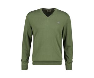 GANT Regular Fit Pullover Dry Herb Green, Einfarbig