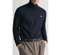 GANT Regular Fit Rollkragenpullover Evening Blue, Einfarbig