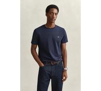 GANT Shield T-Shirt 2003184 – Regular Fit Kurzarm Rundhals Baumwolle – Evening Blue L