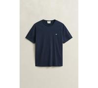 GANT Herren T-Shirt Reg Shield – Regular Fit, Kurzarm, Rundhals, Baumwolle – Evening Blue XXL