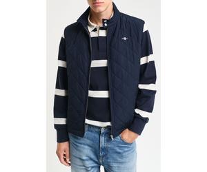 GANT Regular Fit Steppweste Evening Blue, Einfarbig