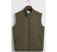GANT Regular Fit Steppweste Juniper Green, Einfarbig